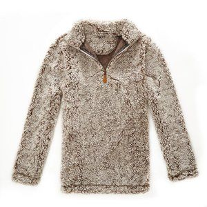 NWT Ladies Gray Sherpa Pullover